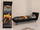 Sims 4 — Voidcritter inspired my artwork recolor of base game single bed by WriterVengeance — Voidcritter inspired my