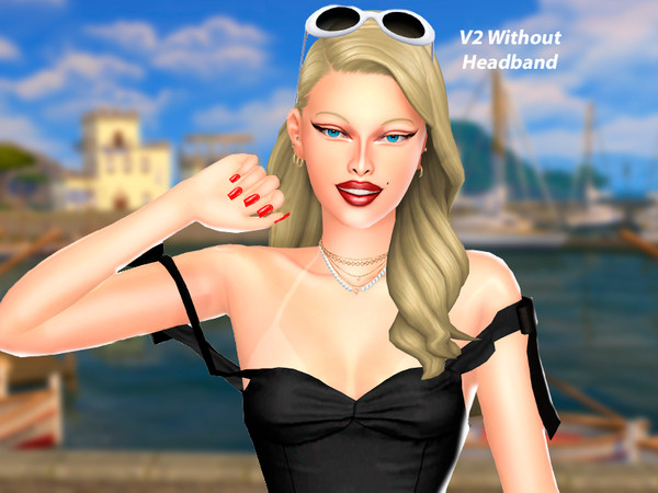 Sims 4 — SHS_Florencia_Hair by sehablasimlish — Hope you like it and enjoy it. Maxis Match