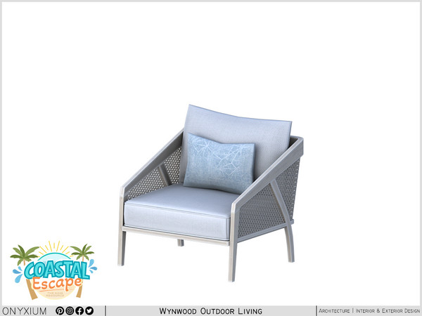 Sims 4 — Wynwood Sofa Single by Onyxium — Onyxium@TSR Design Workshop Outdoor & Garden Collection - Belong To The