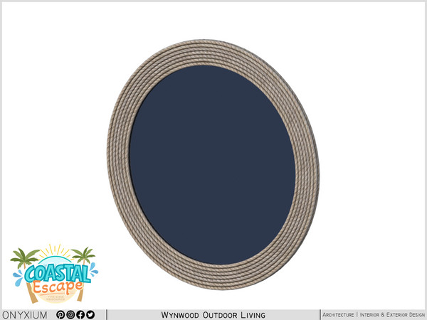 Sims 4 — Wynwood Giant Mirror by Onyxium — Onyxium@TSR Design Workshop Outdoor & Garden Collection - Belong To The