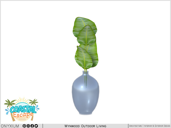 Sims 4 — Wynwood Vase With Plant by Onyxium — Onyxium@TSR Design Workshop Outdoor & Garden Collection - Belong To The