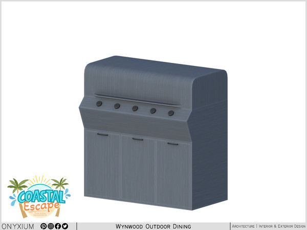 Sims 4 — Wynwood BBQ Grill by Onyxium — Onyxium@TSR Design Workshop Outdoor & Garden Collection - Belong To The 2026