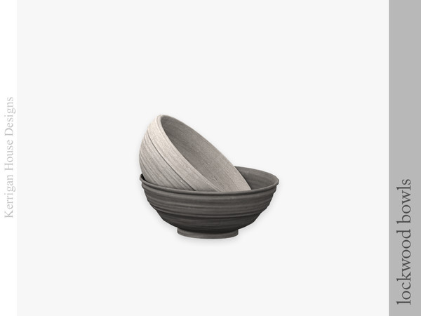 Sims 4 — Lockwood Bowls by kerriganhouse — An elegant contemporary living room set.
