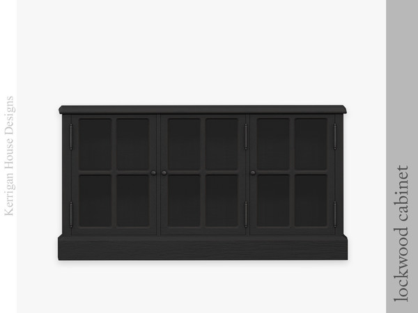 Sims 4 — Lockwood Cabinet by kerriganhouse — An elegant contemporary living room set.