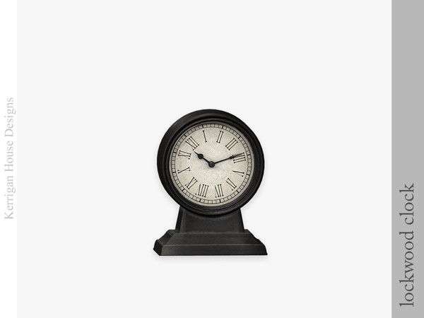 Sims 4 — Lockwood Clock by kerriganhouse — An elegant contemporary living room set.