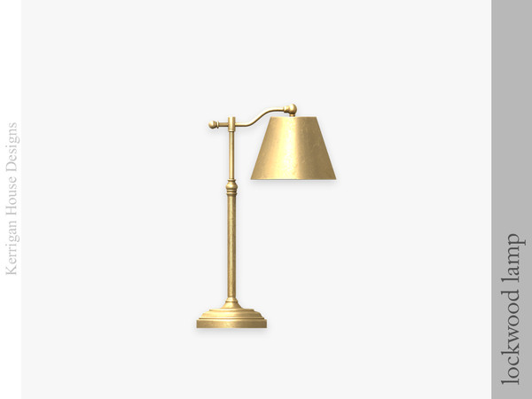 Sims 4 — Lockwood Lamp by kerriganhouse — An elegant contemporary living room set.