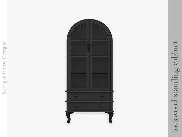 Sims 4 — Lockwood Standing Cabinet by kerriganhouse — An elegant contemporary living room set.