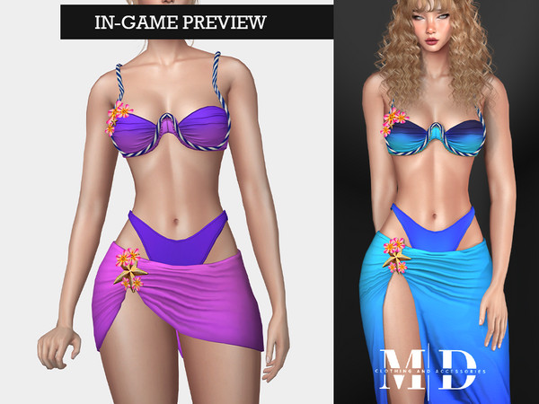 Sims 4 — (MYDARLING20) full body bikini Roraima - short version by Mydarling20 — Outfit Information Age Groups: Teens,