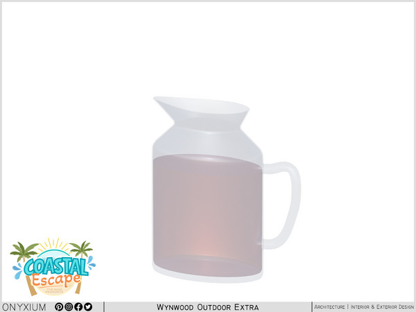 Sims 4 — Wynwood Carafe Filled With Fruit Juice by Onyxium — Onyxium@TSR Design Workshop Outdoor & Garden Collection