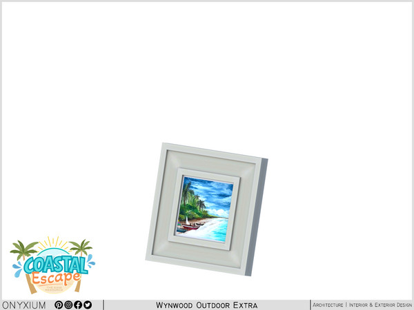 Sims 4 — Wynwood Painting Frame by Onyxium — Onyxium@TSR Design Workshop Outdoor & Garden Collection - Belong To The