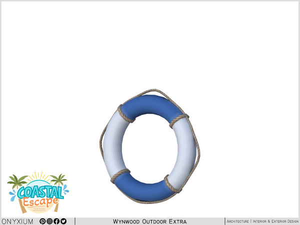 Sims 4 — Wynwood Lifebuoy by Onyxium — Onyxium@TSR Design Workshop Outdoor & Garden Collection - Belong To The 2026