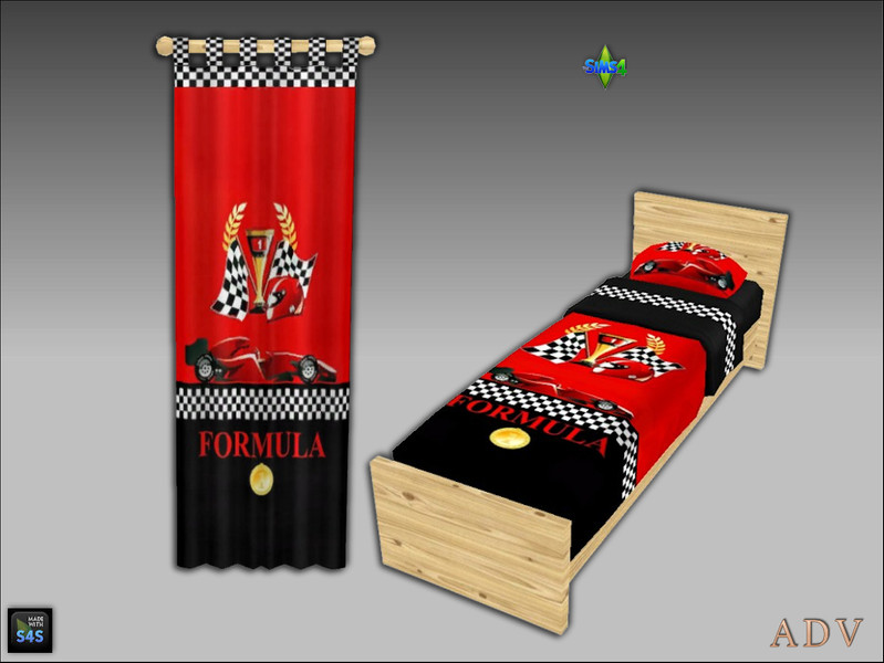 Sims 4 CC ADV_Mabra_s4BedCurtainSet06_bed by MABRA2