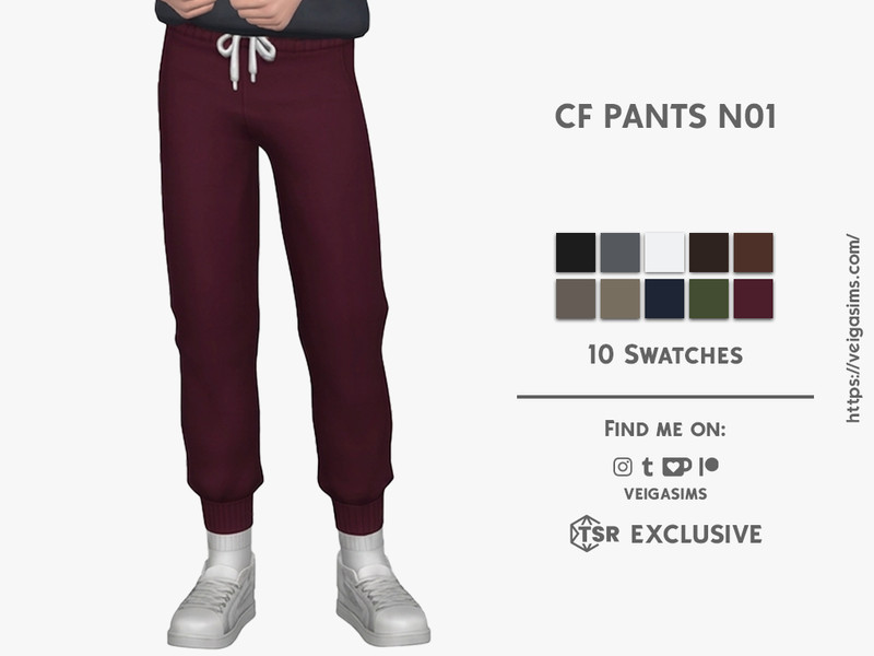 Sims 4 girls clothing CC CF PANTS - One by David_Mtv2