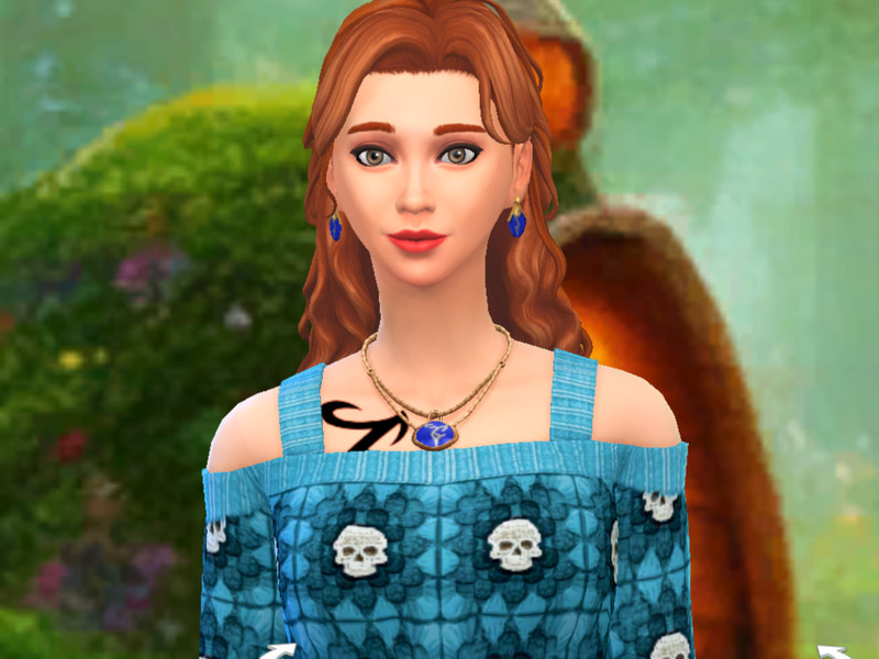 Sims 4 CC SylviaRose_ Strength runed Necklace by Sissy917