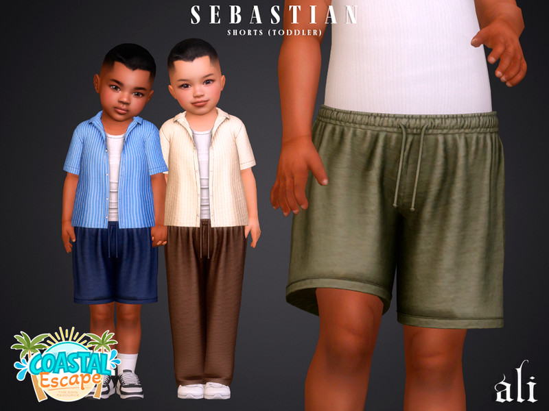 Sims 4 toddler boy clothing CC SEBASTIAN shorts - toddler by ali1