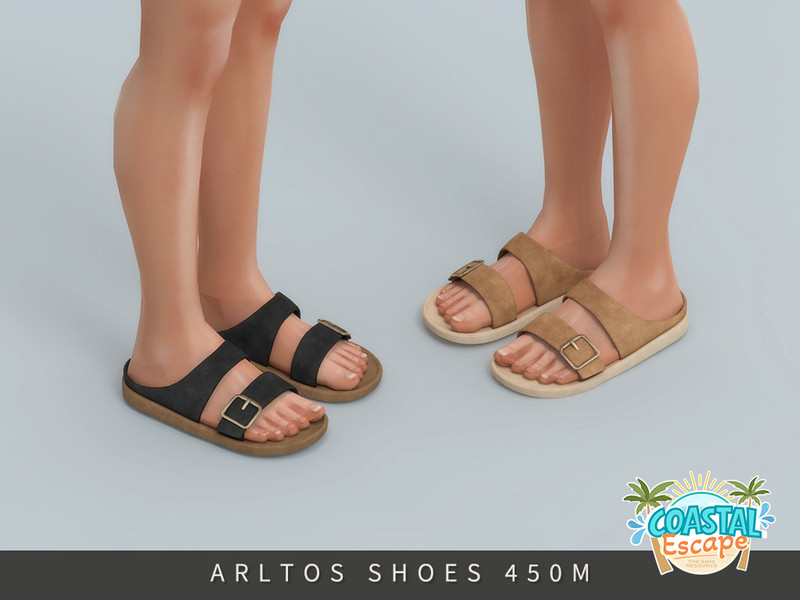 Sims 4 mens and boys beach swim and resort clothing CC Resort Sandals Male by Arltos