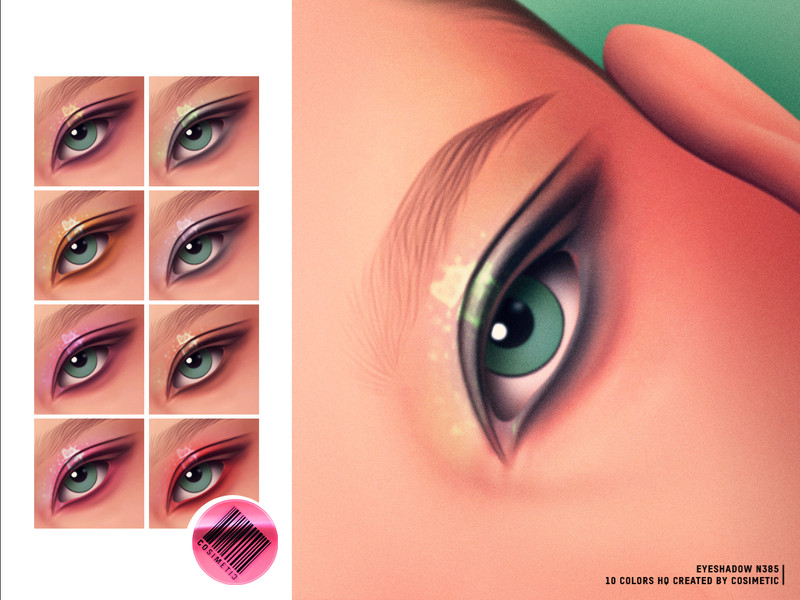 Sims 4 eyeshadow CC MM Crystal Mist Eyeshadow by cosimetic