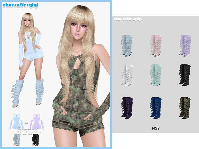 Sims 4 heel CC 2026-N twentyseven-High heel by roqiqi