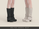 Sims 4 — Slouchy Boots Female by Arltos — 11 colors.