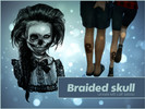 Sims 4 — Braided skull tattoo by aitanadelafuente — Left calf tattoo for both male and female.