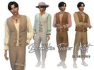 Sims 4 — Buckskin Trader Outfit by Naunakht — I made this piece for a character in my Wild West town, who's half French,