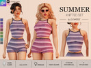 Sims 4 — SUMMER KNITTED SET -  TOP by linavees — New Mesh