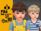 Sims 4 — Pika Hair by GoAmazons — Short messy hair with bangs for toddlers.