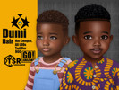 Sims 4 — Dumi Hair by GoAmazons — Short afro hair for toddlers.
