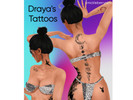 Sims 4 — Draya's Tattoos by SmickleBerrySims — base game compatible 10 tattoos in one for females under tattoo upper