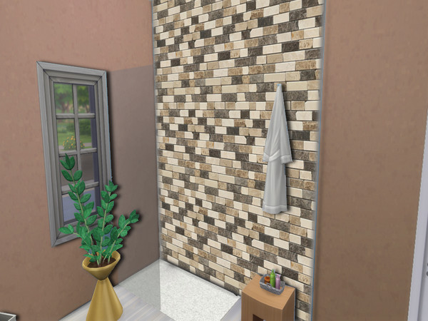 Sims 4 — Marsha Tiles Set - Floor and Wall by lavilikesims — Small tonal rustic tiles in 9 colours
