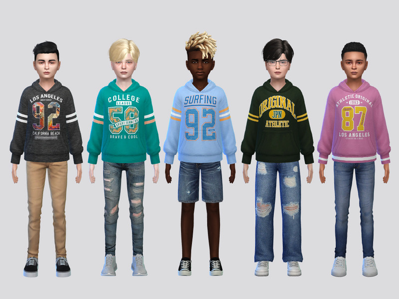 Sims 4 boys clothing CC Tek Sweater Boys by McLayneSims