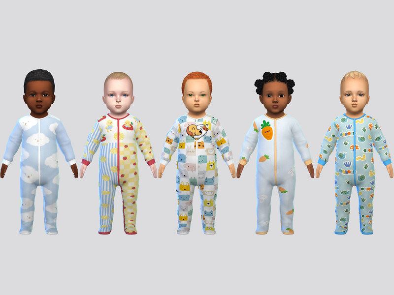 Sims 4 CC Playful Jumpies Infant by McLayneSims