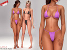 Sims 4 — Layla - Sleek minimalist halter bikini by Layla — Female minimalist halter bikini Get this bikini early on my