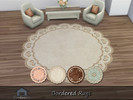 Sims 4 — Bordered rug1 by Emerald — Versatile style rug works well in traditional,modern spaces.