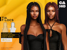 Sims 4 — CAMO - Tia F-Locs by VentaStudio — 40 Colors