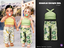 Sims 4 — Coastal Escape Girls Set - infant by WisteriaSims — Includes: