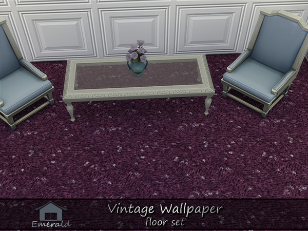 Sims 4 — Vintage Wallpaper floor4 by Emerald — Vintage Wallpaper is a historical charm that provides a link to