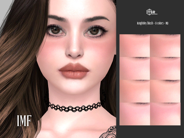 Sims 4 — IMF Knightley Blush by IzzieMcFire — Knightley Blush contains 8 colors in hq texture.
