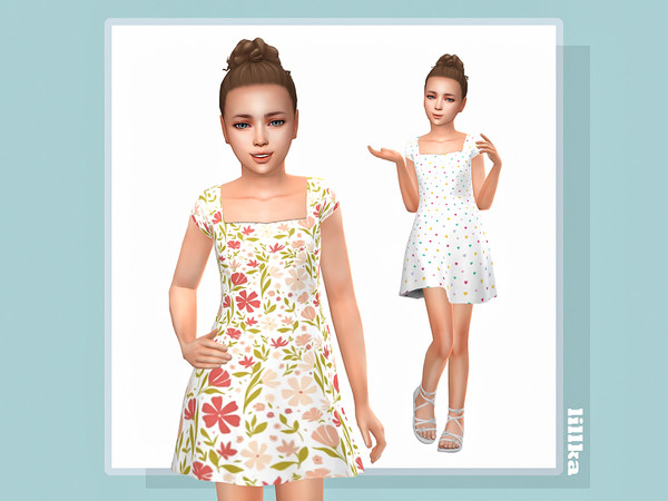 Sims 4 — Dulce Dress by lillka — 6 swatches