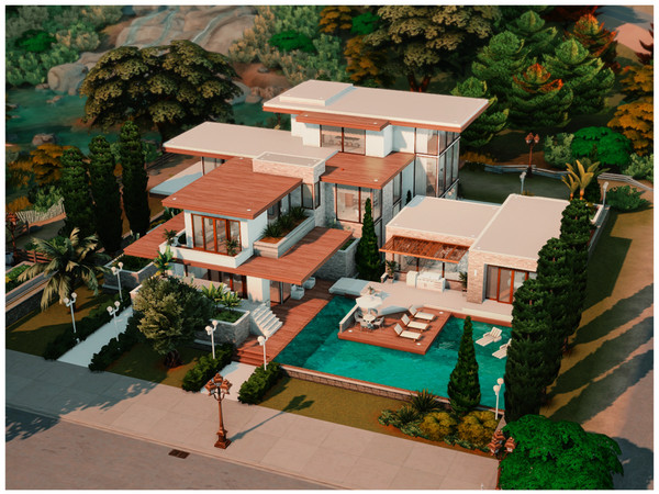 Sims 4 — MM Contemporary Modern 3 by Merin_Martini — My Sims 4 lots some are inspired from random pictures that I found