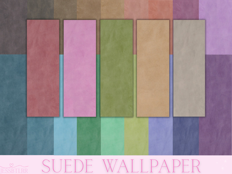 Sims 4 architectural Build Mode detail CC Suede Wallpaper by jessbtlrr