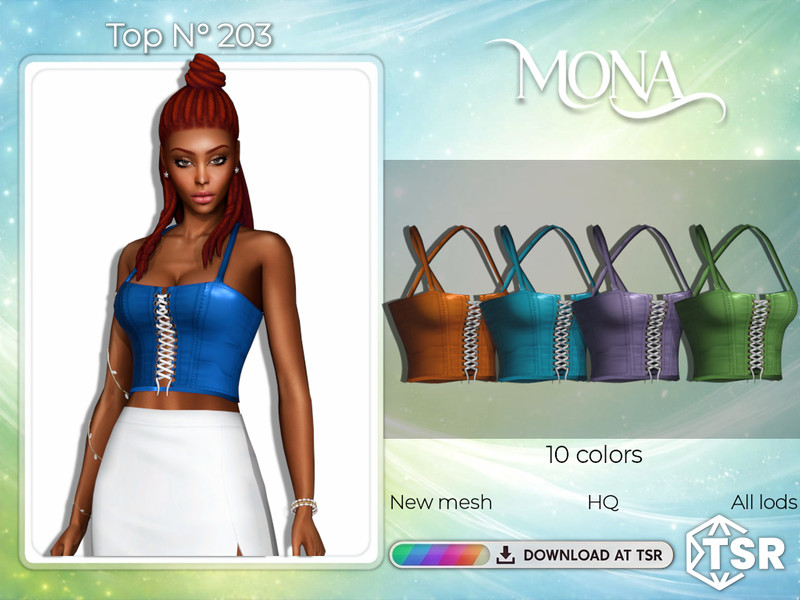 Sims 4 belt and belted fashion CC Corset with strings by Mona