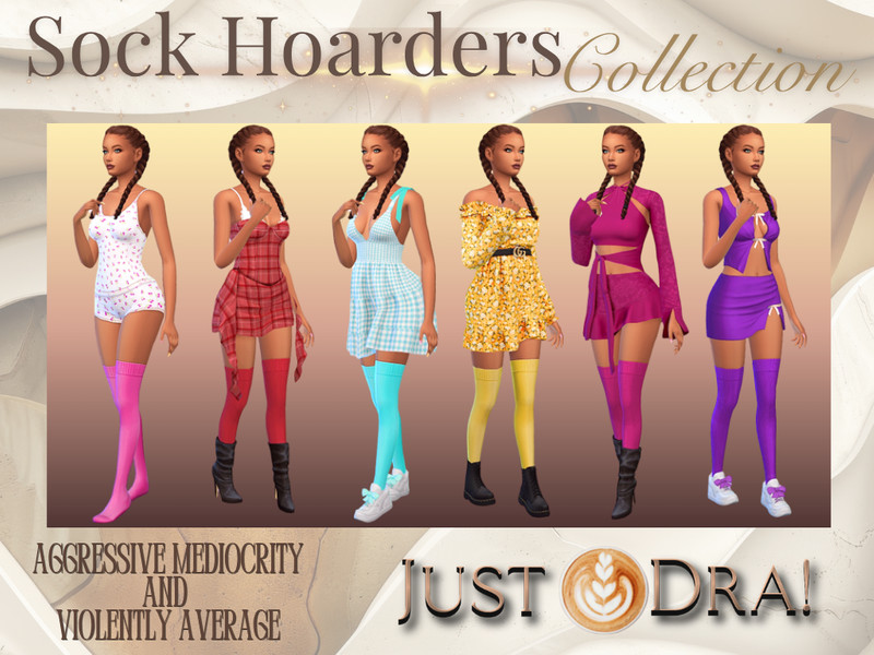 Sims 4 men’s accessory CC JustDraven_SockHoarder_ThighHighs_Part2 by Draven298