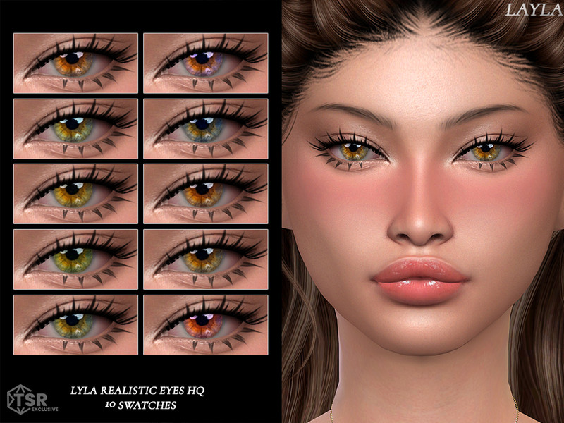 Sims 4 eye color CC Layla - Lyla Realistic Eyes HQ by Layla