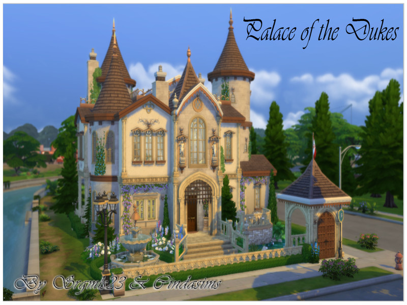 Sims 4 royal and regal CC Palace of the Dukes by srgmls23