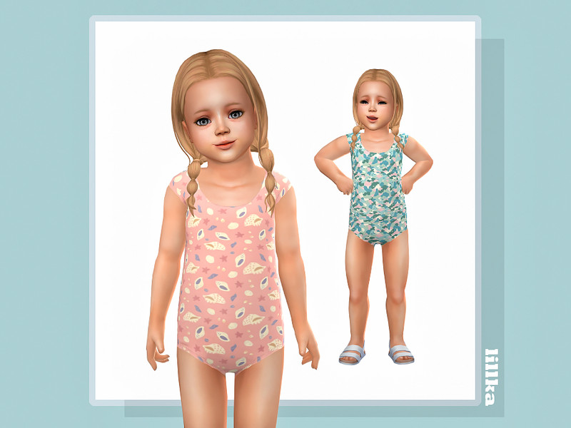 Sims 4 CC Bianca Swimsuit by lillka