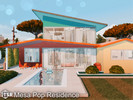 Sims 4 — Mesa Pop Residence l noCC by simZmora — A colorful two-bedroom, two-bathroom home inspired by American