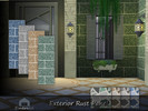 Sims 4 — Exterior Rust Panel by Emerald — Exterior Rust Panel will bring understated luxury to modern outdoor spaces.