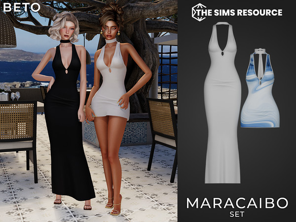 Sims 4 — Maracaibo - Set by Beto_ae0 — Minimalist summer dresses in lots of summery colors and a necklace, enjoy!