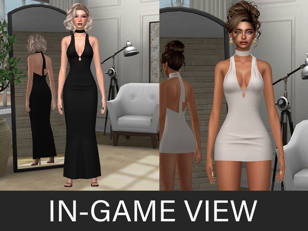 Sims 4 — By Beto - Maracaibo (Long Dress) by Beto_ae0 — Minimalist summer dresses in lots of summery colors and a